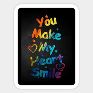 You make my heart smile Sticker